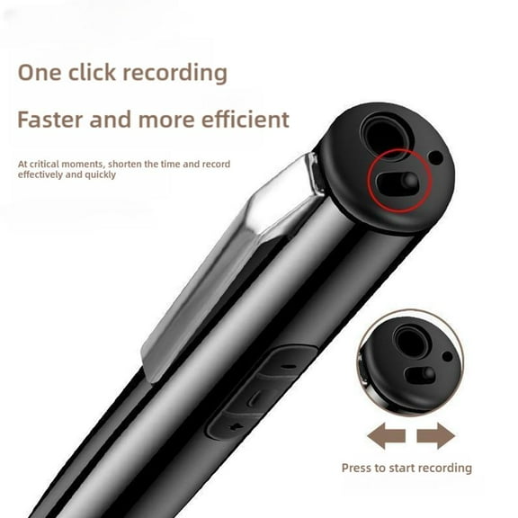BQLQBQLQ Digital 360 recording device, voice controlled pen style conference record L6X0