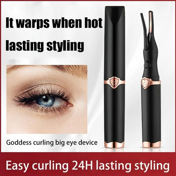 BQLQBQLQ Electric Heated Eyelash Curler Makeup Curling Tool Long Lasting USBRechargeable