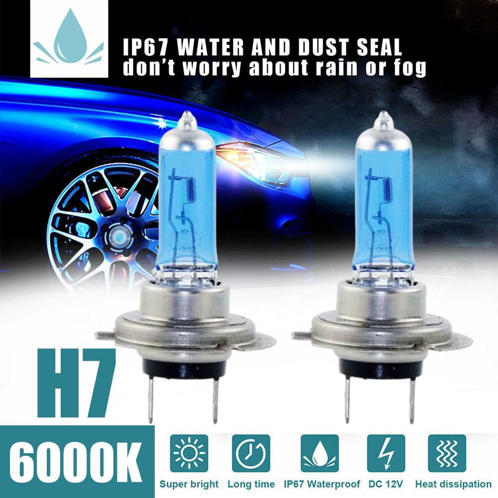 BQLQBQLQ H7 100w Xenon Headlight Bulbs Super White 8500k Lamp 12V A3F4 ...