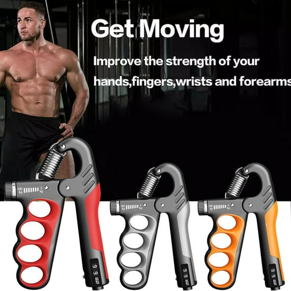 BQLQBQLQ Hand Grip Strength Power Trainer Gripper Strengthener HOT Gym Adjustable