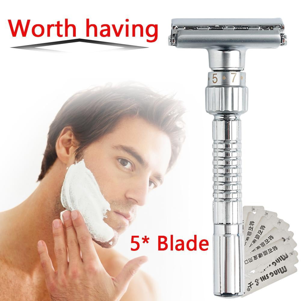BQLQBQLQ Mens Adjustable Razors Double Edge Shaving Safety Razor Neu S ...
