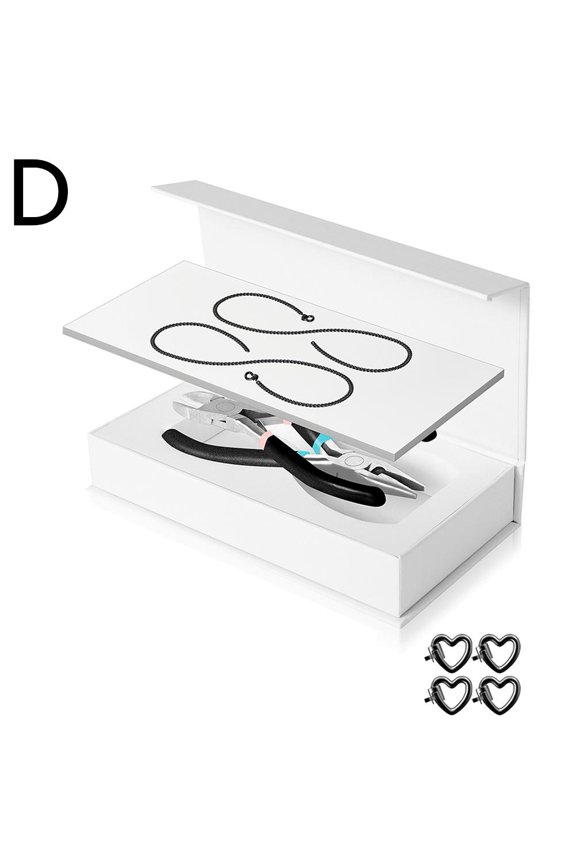 BQLQBQLQ Permanent Bracelet Kit,Forever Bracelet Making,DIY Locking Heart Clasp DIY Bracelet Set for Couples, Friends, and Family- Christmas Valentine's Day Bracelets Jewelry Gifts