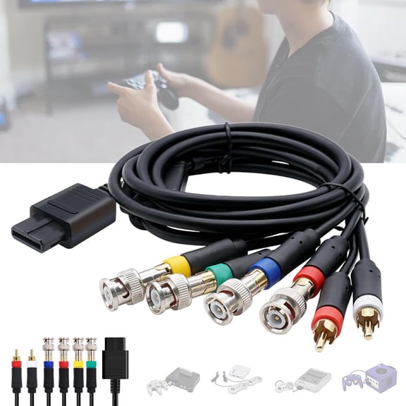 BQLQBQLQ RGBRGBS Composite Cable For N64 64 SNES NGC Video oles