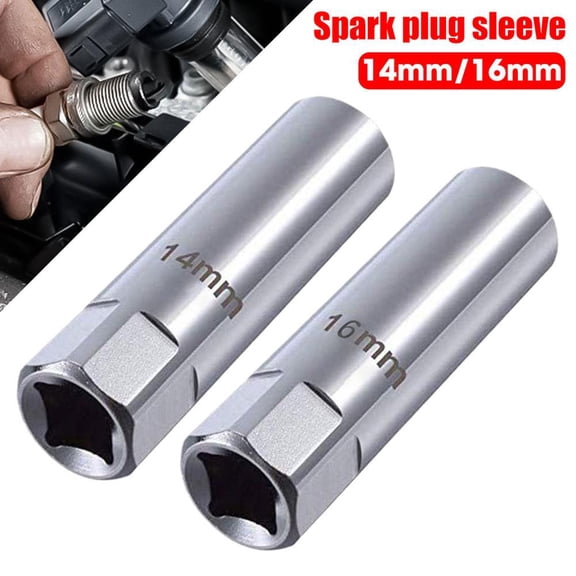 BQLQBQLQ Thin Wall Magnetic 14mm Spark Plug Socket Wrench 12Point K8J9 C9Y4 Drive I4