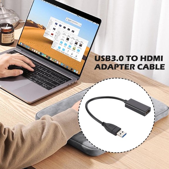 BQLQBQLQ USB 3.0 to HDMI Adapter HD 1080P Video Graphics Convertor Cable Adapter New T }