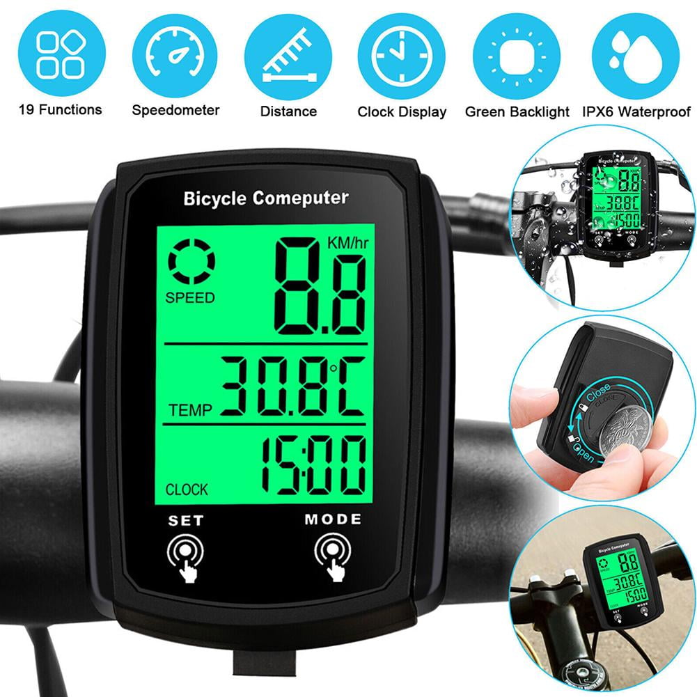 BQLQBQLQ Waterproof Wired LCD Digital Cycle Bike Computer Bicycle S9Z9 ...