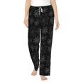 BQQLLBD Happy Halloween Spider Web Pajamas Pants Medium Women's Wide