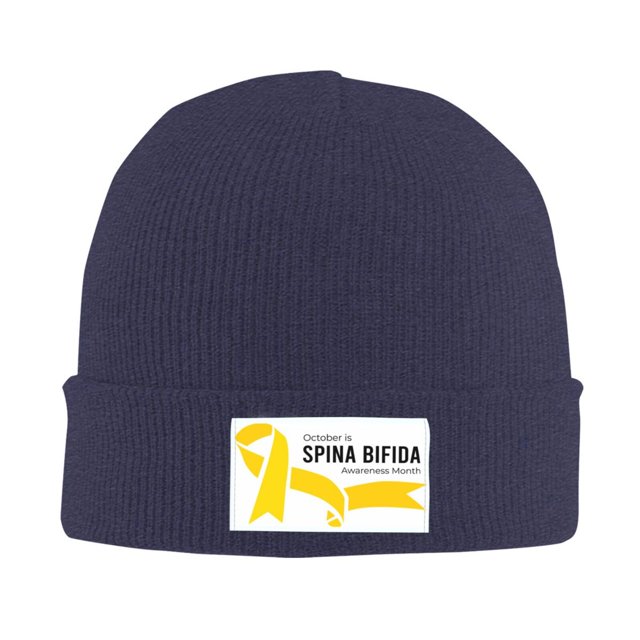 BQQLLBD Spina Bifida Awareness Month Beanie Hats for Men Women Knit Hat