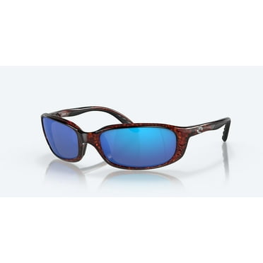 BR 10 OBMGLP Brine Fishing and Watersports Rectangular Unisex Sunglasses for Men Women, 59MM