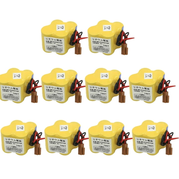 BR-2/3AGCT4A 6V Batteries 4400MAH 10-Pack for A98L-0031-0025 CNC Battery US Stock