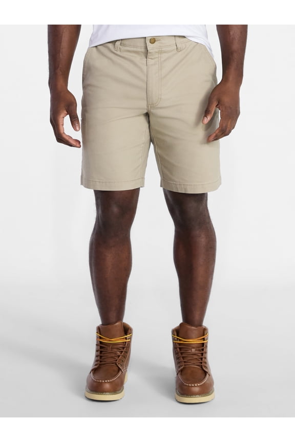 Men's Canvas Shorts, 9" Inseam, Sizes 32-44