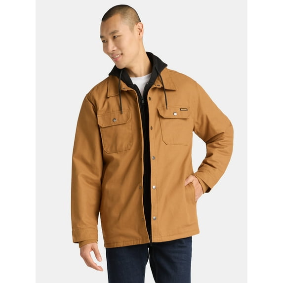 Brahma Men's Hooded Shirt Jacket, Midweight, Sizes S-3XL