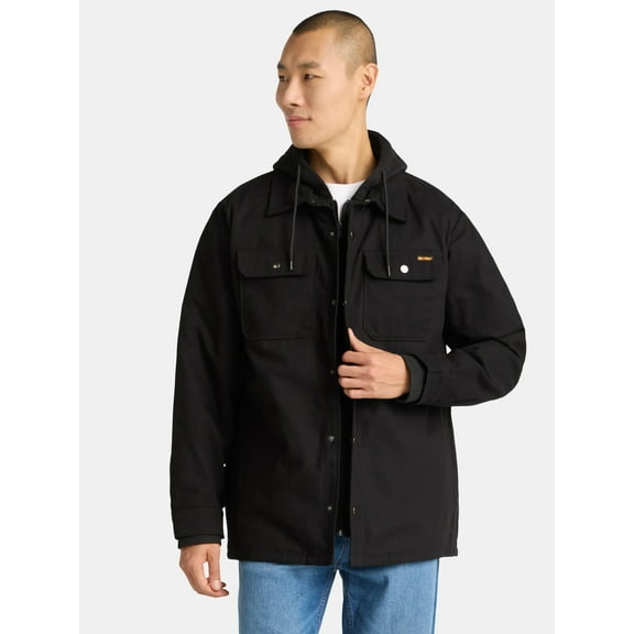 Brahma Men's and Big Men's Hooded Shirt Jacket, Midweight, Sizes S-3XL