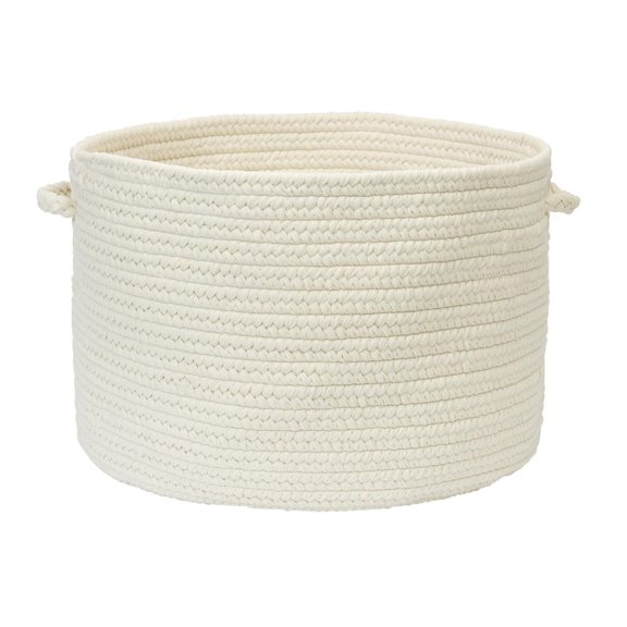 Colonial Mills 9' White Modern Casual Braided Rug