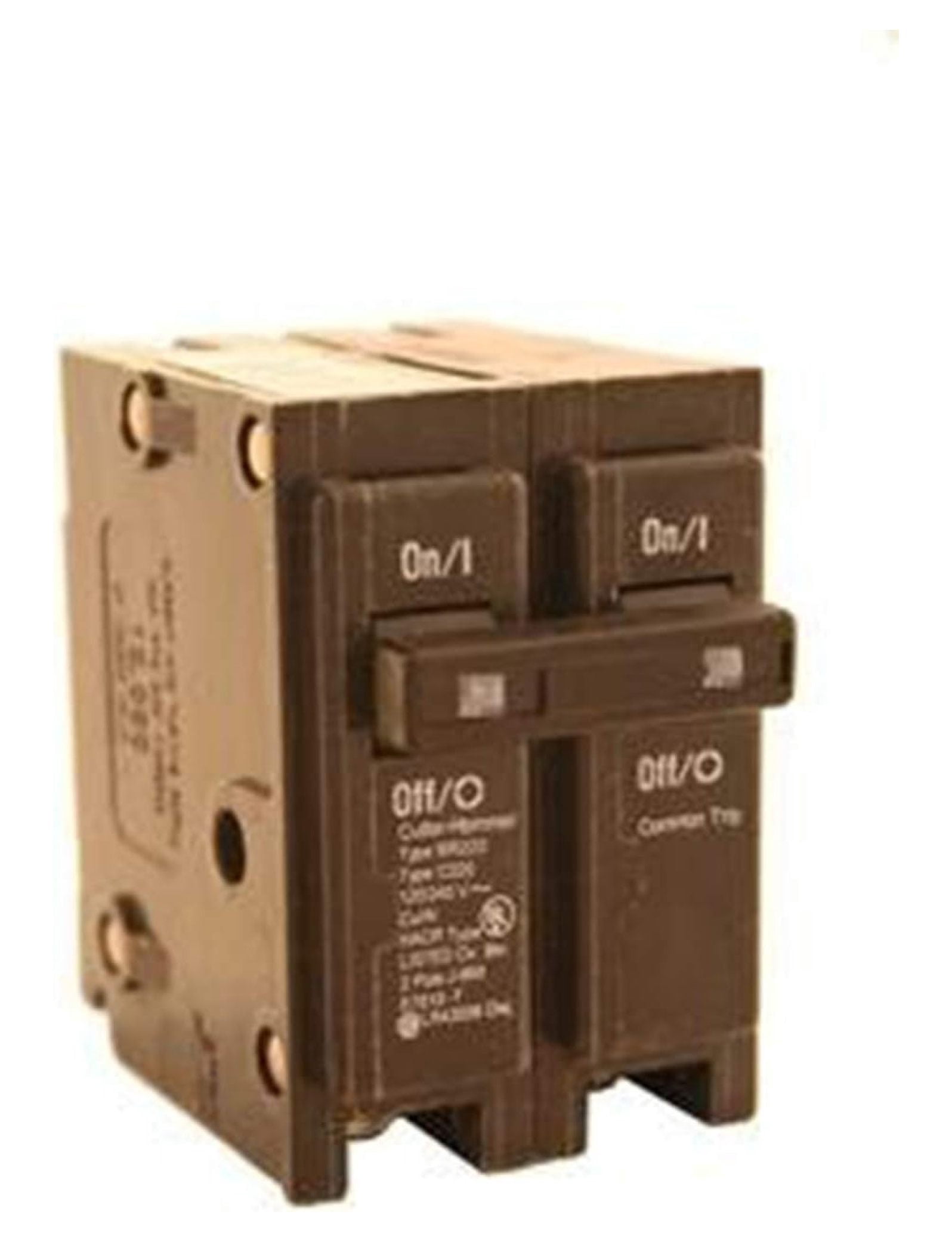 BR280 Plug-On Mount Type BR Circuit Breaker 2-Pole 80 Amp 120/240 Volt ...