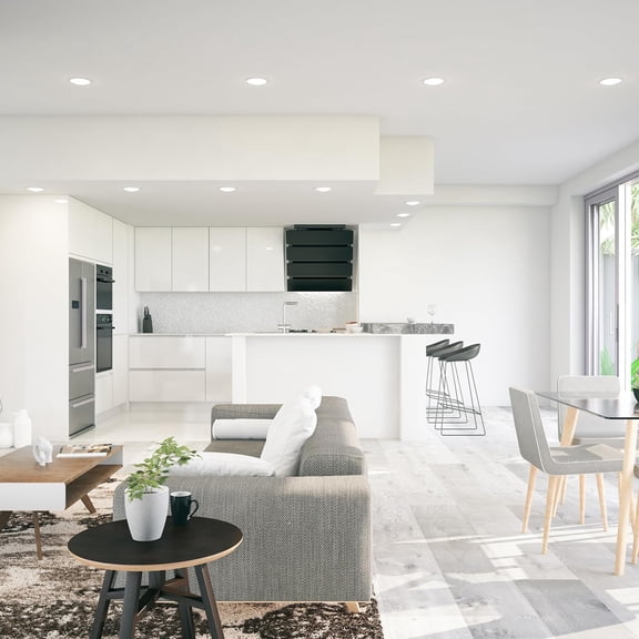 BR30 Smart Light Bulbs, 65W Equivalent, Dimmable, Color Changing, Tunable White, 650 Lumens, 2.4GHz Wi-Fi, Alexa/Google Home Enabled Track Lighting, BR30/RGBW/CA/AG/RP/6, 6 Pack