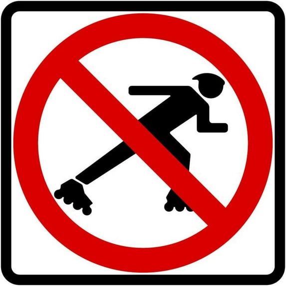 BR5-6 - No Bicycles Permitted Sign - 18 x 18 Inches - Highly Reflective 3M Sheeting for Increased Visibility and Safety