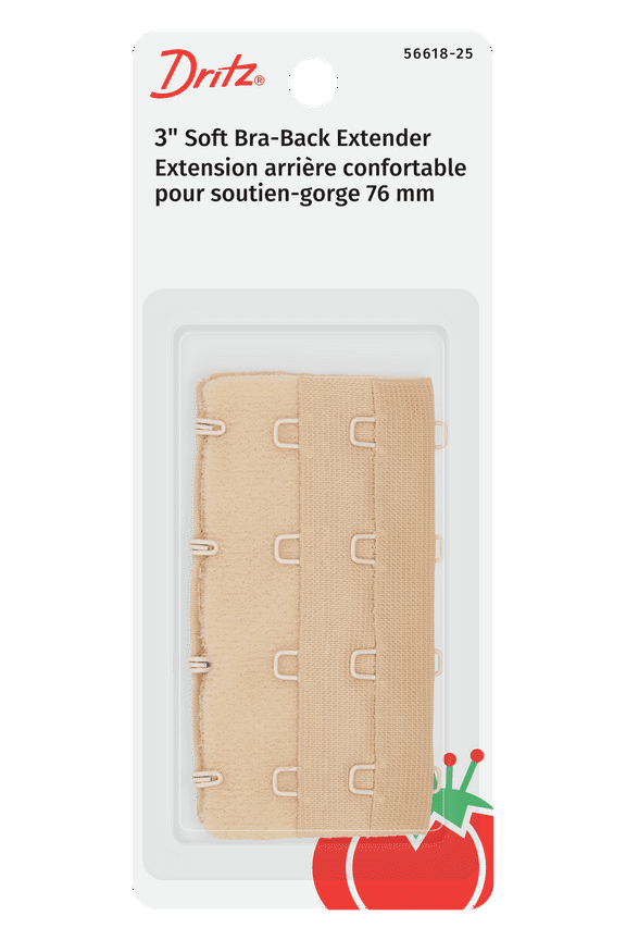 3" Soft Bra-Back Extender, Beige