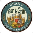 thumbnail image 1 of BRAD'S Bar and Grill 12" Round Metal Sign Kitchen Wall Decor 200120023041, 1 of 1