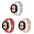 thumbnail image 1 of BRADCET 1/3Pack 20mm No Gaps Silicone Band for Samsung Galaxy Watch 5 40/44mm Watch 5 Pro 45mm Galaxy Watch 4 40/44mm, Elastic Adjustable Sport Bands Strap Galaxy Watch 4 Classic 42/46mm for Women Men, 1 of 12