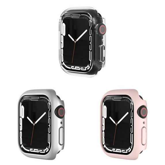 BRADCET 1/3Pack Hard Cover for Apple Watch Case 38mm 44mm 45mm 40mm 41mm 42mm for Women Men, Full Ultra-Thin Protective Cover Bumper for iWatch SE Series 8 7 6 5 4 3 2 1 Accessories
