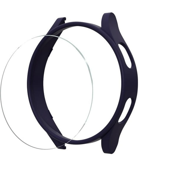 BRADCET 1/3Pack Screen Protector Hard Case for Samsung Galaxy Watch 4 40mm 44mm, Anti-Fog Tempered Glass Protective Film PC Bumper Face Watch Cover Set for Watch 4 for Women Men