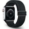 thumbnail image 1 of BRADCET 1/3Pack Scrunchie Band for Apple Watch Bands 44mm 40mm 38mm 45mm 49mm 42mm 41mm Elastic Adjustable Sport Nylon Bands Braided Solo Loop Strap for iWatch Series Ultra 8 7 SE 6 5 4 3 2 1, 1 of 14