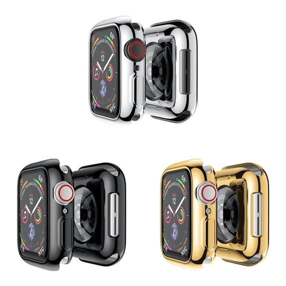 BRADCET 1/3Pack Soft Cover anc Case for Apple Watch Ultra 49mm 45mm 41mm 38mm 44mm 40mm 42mm TPU Screen Protector Shell Protective Bumper Accessories for iWatch Series Ultra 8 7 SE 6 5 4 3 2 1