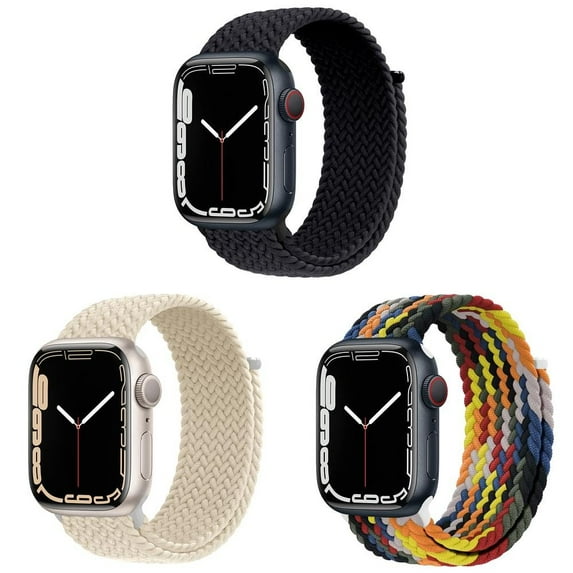 BRADCET 1/3Pack Sport Loop Strap for Apple Watch Bands 44mm 45mm 38mm 42mm 40mm 41mm 49mm Elastic Adjustable Velcro Nylon Band Braided Loop Wristbands for iWatch Series Ultra 8 7 SE 6 5 4 3 2 1 Nike