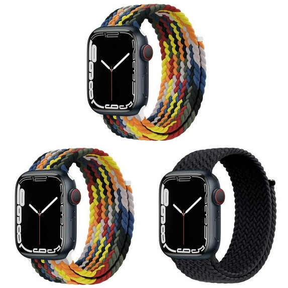 BRADCET 1/3Pack Sport Loop Strap for Apple Watch Bands 44mm 45mm 38mm 42mm 40mm 41mm 49mm Elastic Adjustable Velcro Nylon Band Braided Loop Wristbands for iWatch Series Ultra 8 7 SE 6 5 4 3 2 1 Nike