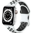 thumbnail image 1 of BRADCET 1/4Pack Nike Silicone Sport Band Compatible with Apple Watch Bnads 44mm 45mm 38mm 40mm 49mm 42mm 41mm Elastic Adjustable Breathable Bands Strap for iWatch Series Ultra 9 8 7 SE 6 5 4 3 2 1, 1 of 14