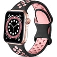 thumbnail image 1 of BRADCET 1/4Pack Nike Silicone Sport Band Compatible with Apple Watch Bnads 44mm 45mm 38mm 40mm 49mm 42mm 41mm Elastic Adjustable Breathable Bands Strap for iWatch Series Ultra 9 8 7 SE 6 5 4 3 2 1, 1 of 14