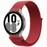 BRADCET 20mm 22mm Band for Samsung Galaxy Watch 6 5 4 40mm 44mm/ 6 Classic 43mm 47mm 46mm 42mm/ Active 2 3, Braided Velcro Nylon Loop Strap for Amazfit watch Garmin watch