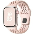 thumbnail image 1 of BRADCET Compatible with Apple Watch Band iWatch Series Bands 49mm 45mm 44mm 42mm 41mm 40mm 38mm Women Men, Adjustable Silicone Sport Band Replacement Apple Watch Series 9 8 7 SE 6 5 4 3 Ultra 2 Strap, 1 of 9