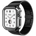 thumbnail image 1 of BRADCET Compatible with Apple Watch Stainless Steel Metal 41mm 40mm 38mm 45mm 44mm 42mm Band and Case for Women Men, iWatch Metal Bands  with TPU Cover for iWatch Series 9 8 7 SE 6 5 4 3 2 1, 1 of 13