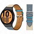 thumbnail image 1 of BRADCET Compatible with Samsung Galaxy 6 5 4 40mm 44mm/ 4 Classic 42mm 46mm/ 6 Classic 43mm 47mm/ Galaxy Watch 5 Pro 45mm 20mm Band No Gap UP Leather Wristbands, 1 of 12