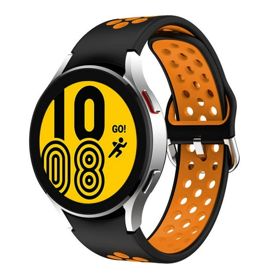 BRADCET No Gap Bands 20mm Band Compatible with Samsung Galaxy Watch 6/5/4 Band 40mm 44m/Watch 6 Classic 43mm 47mm/Watch 5 Pro 45mm/Watch 4 Classic 42mm 46mm, 20mm Silicone Sport Bands for Women Men