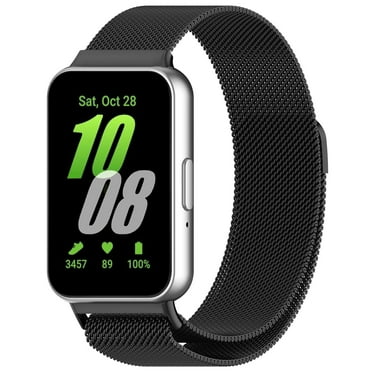 BRADCET Mesh Metal Milanese Loop Bands Compatible with Samsung Galaxy Fit 3 Watch Band,Stainless Steel Band Compatible with Samsung Galaxy Fit 3 for Women Men