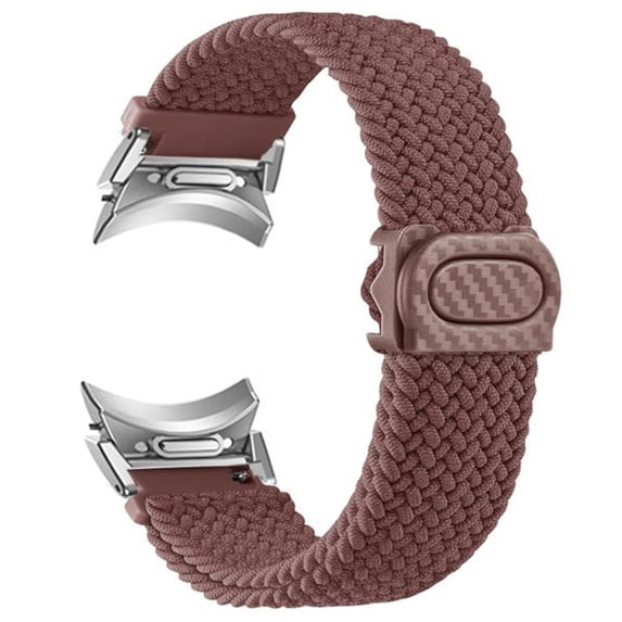 BRADCET No Gap 20mm Band for Samsung Galaxy Watch 6 5 4 Band 40mm 44mm Watch 5 Pro 45mm/Galaxy Watch 6 classic bands 43mm 47mm /4 classic 42mm 46mm Magnetic Fabric Woven Braided strap for women men