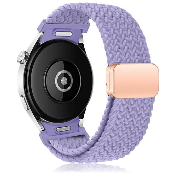 BRADCET No Gap Braided 20mm Band for Samsung Galaxy Watch 6 5 4 Band 40mm 44mm Watch 5 Pro 45mm,20 mm Magnetic Woven strap for galaxy Watch 6 classic bands 43mm 47mm /4 classic 42mm 46mm Women men