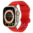 thumbnail image 1 of BRADCET Ocean Silicone Bands Compatible with Apple Watch Band 49mm 45mm 44mm 42mm 41mm 40mm 38mm, Breathable Sport Strap Adjustable Wristband for iWatch Ultra Series 9/8/7/SE/6/5/4/3/2/1 Women Men, 1 of 12