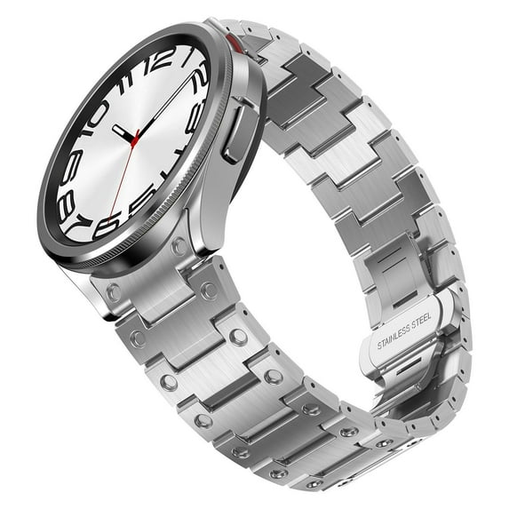 BRADCET Samsung Galaxy Watch 6 5 4 Bands 44mm 40mm & Galaxy Watch 6 4 Classic Bands 47mm 46mm 43mm 42mm/ 5 Pro 45mm Band, 20mm NO Gap Metal Stainless Steel Replacement Strap for Samsung Galaxy Watch
