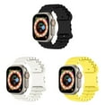 thumbnail image 1 of BRADCET Silicone Ocean Band for Apple Watch Bands 49mm 44mm 45mm 38mm 40mm 41mm Men Women, Adjustable Sport Band Strap Wristband for Replacement iWatch Series Ultra 8 7 SE 6 5 4 3 2 1 Accessories, 1 of 13