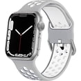 thumbnail image 1 of BRADCET Sport Bands Compatible with Apple Watch Band iWatch Bands 49mm 45mm 44mm 42mm 41mm 40mm 38mm Women Men, Adjustable Soft Silicone Sport Band for iWatch Series 9 8 7 6 5 4 3 2 1 SE Ultra, 1 of 13