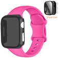 thumbnail image 1 of BRADCET iphone Bands Compatible for Apple Watch Band and Case 49mm 45mm 44mm 41mm 40mm Silicone Sport Band Compatible for Apple Watch Sereis 9 8 7 6 5 4 3 SE Ultra, 1 of 13