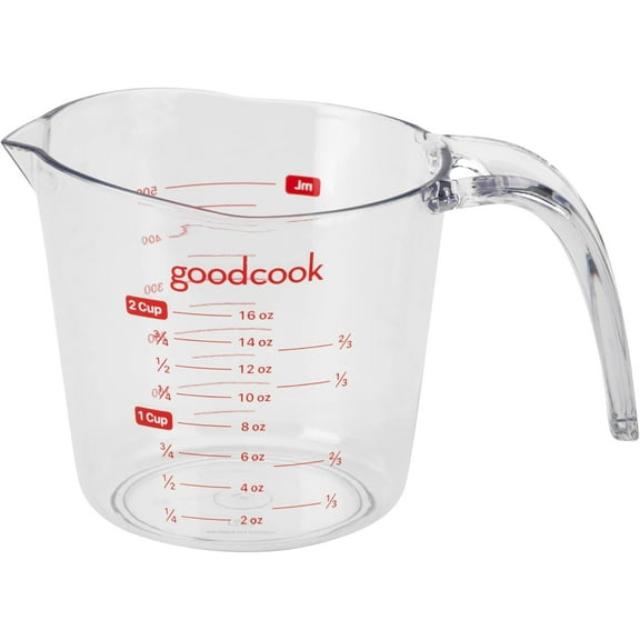 BRADSHAW INTERNATIONAL 19864 2Cup Plastic Measuring Cup