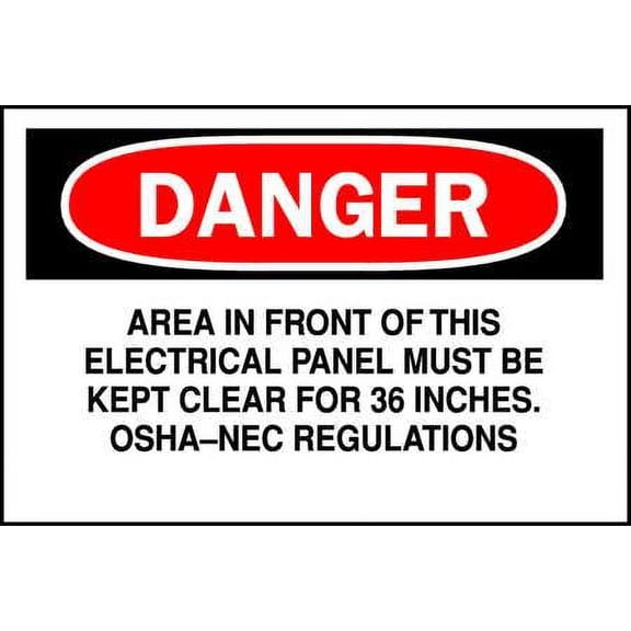 brady 122355 electrical hazard sign g1967290