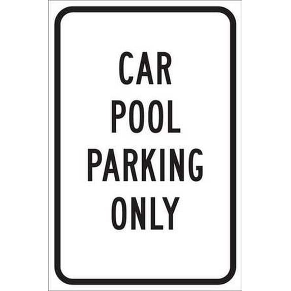 brady 124340 traffic sign, 18 x 12in, black/white