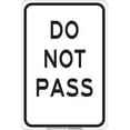 thumbnail image 1 of BRADY 129473 Traffic Sign,18 x 12In,Black/White G9452441, 1 of 1
