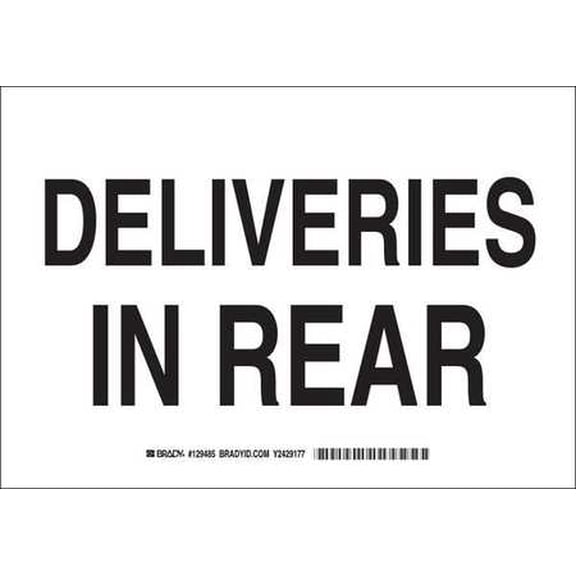 BRADY 129486 Traffic Sign,10 x 14In,Black/White